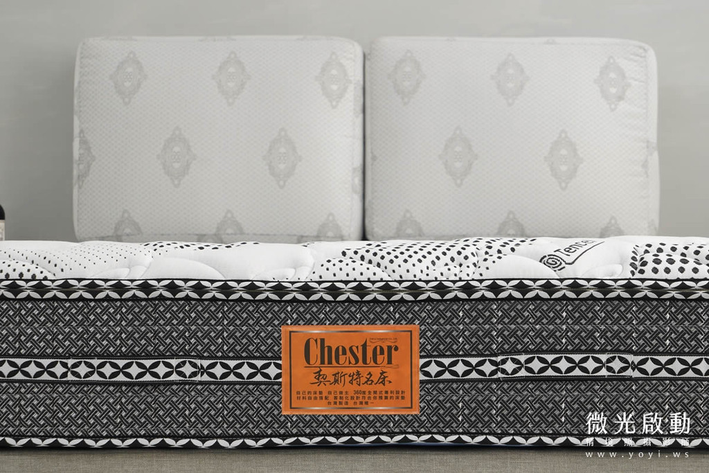 床墊商品攝影｜高質感灰色軟包床頭與機能床墊情境攝影 9