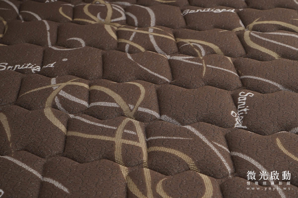 床墊商品攝影｜高質感灰色軟包床頭與機能床墊情境攝影 99