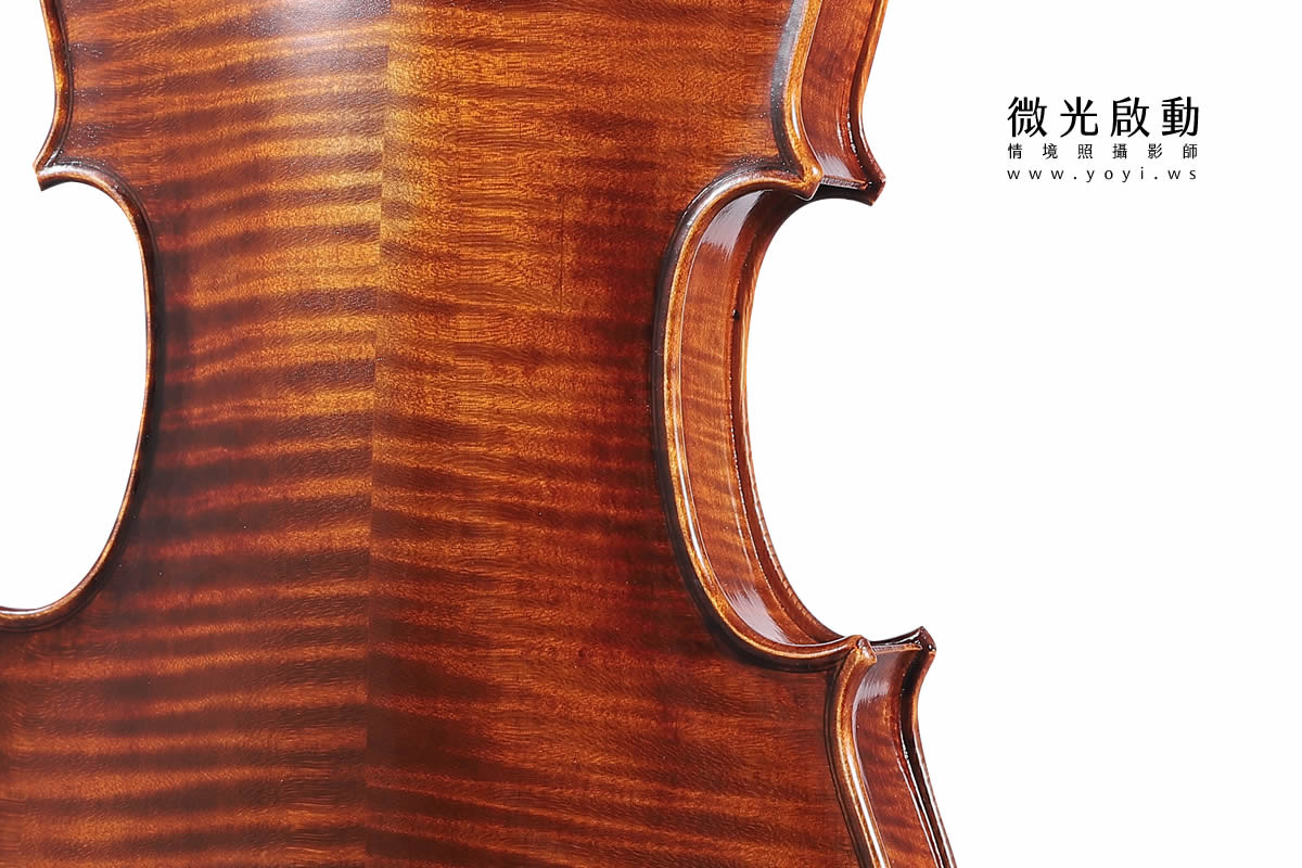 樂器商品攝影｜精典木質小提琴專業去背與細節攝影 47
