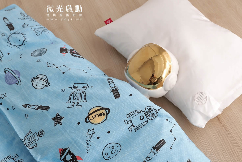 兒童寢具攝影｜合隆羽藏質感童趣涼被與被枕組情境攝影｜合隆羽藏 13