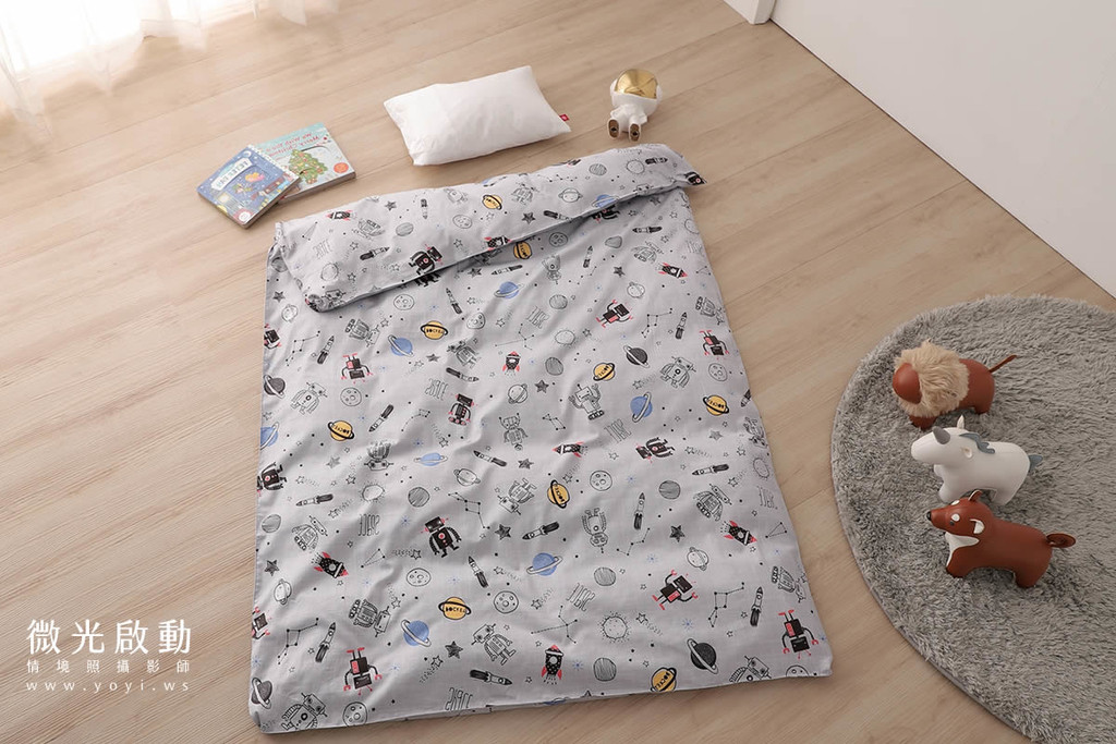 兒童寢具攝影｜合隆羽藏質感童趣涼被與被枕組情境攝影｜合隆羽藏 17