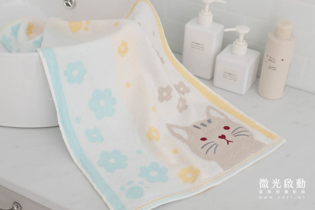 毛巾商品攝影｜木質家居簡約風毛巾情境攝影｜星紅 5