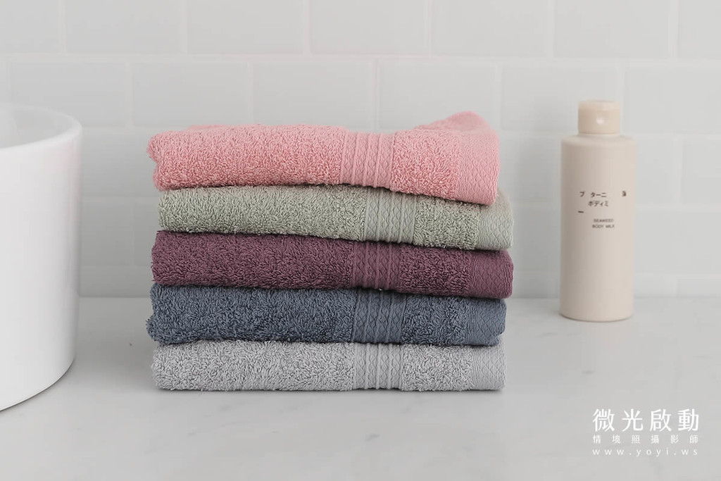 毛巾商品攝影｜木質家居簡約風毛巾情境攝影｜星紅 17