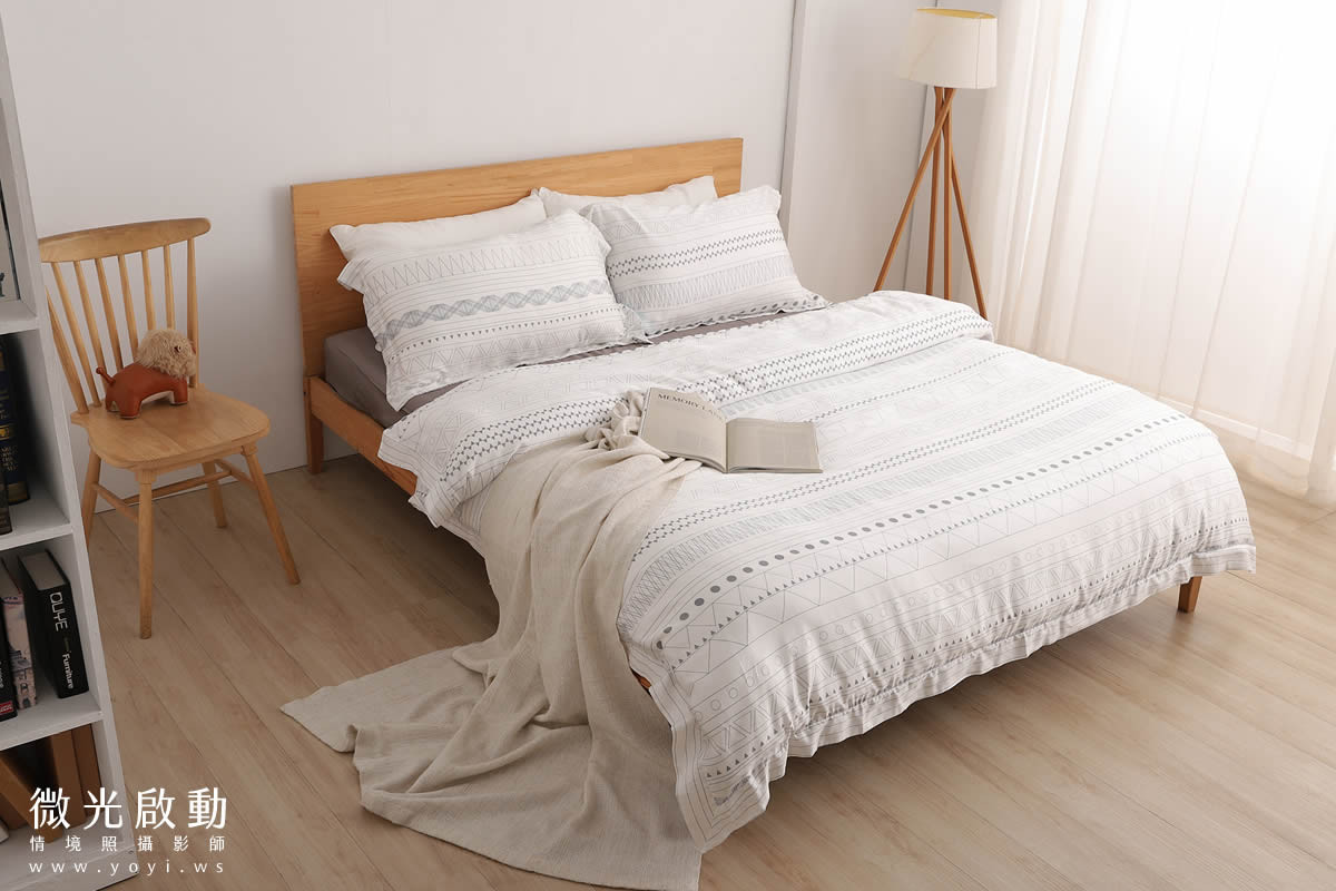 寢具商品攝影｜可愛動物圖騰雙人床包居家情境攝影｜愛利斯 31
