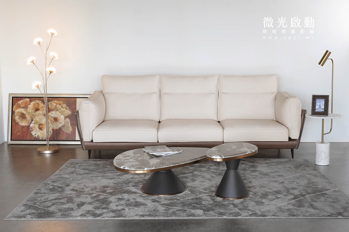 家具商品攝影｜黑色皮革高質感床組與厚實床墊情境攝影｜沙發大師、睡眠王國 19