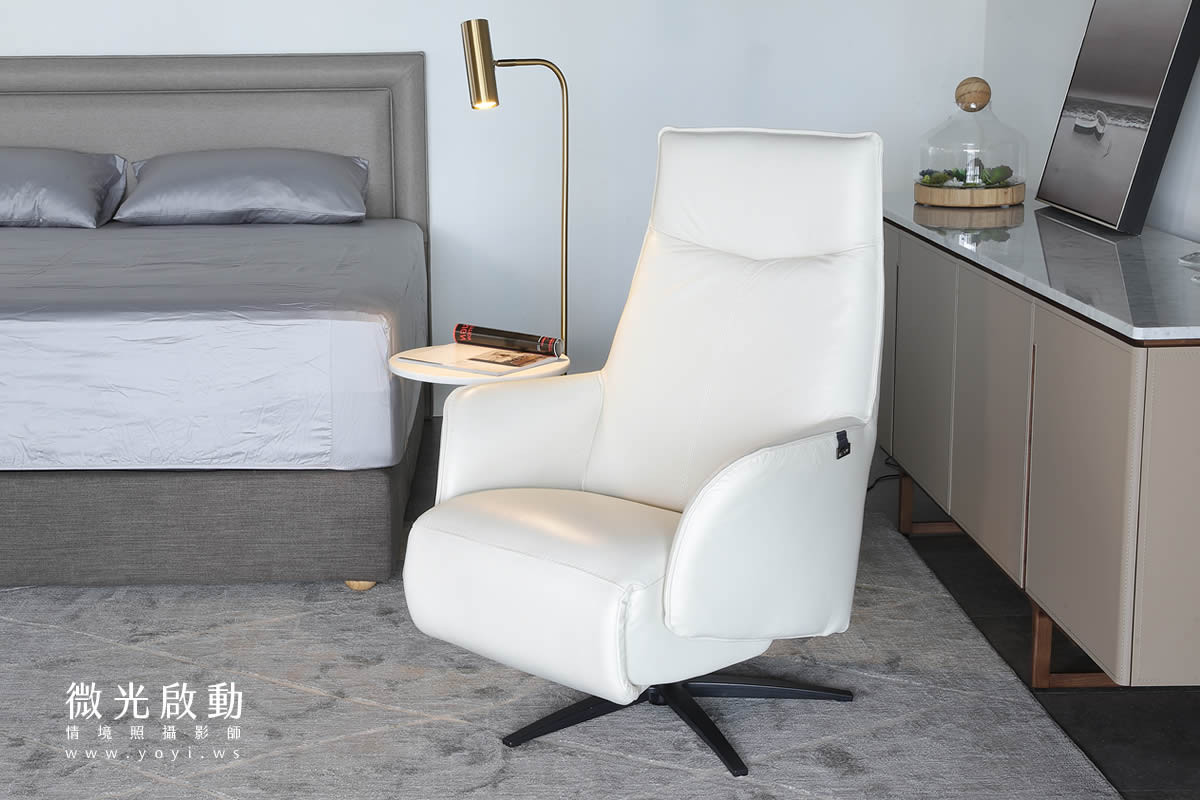 家具商品攝影｜黑色皮革高質感床組與厚實床墊情境攝影｜沙發大師、睡眠王國 53