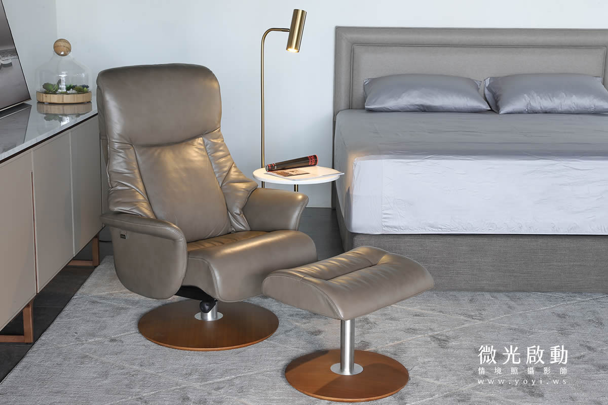 家具商品攝影｜黑色皮革高質感床組與厚實床墊情境攝影｜沙發大師、睡眠王國 71