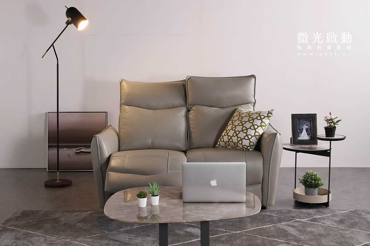 家具商品攝影｜高質感皮沙發與現代風床架情境攝影｜沙發大師 3