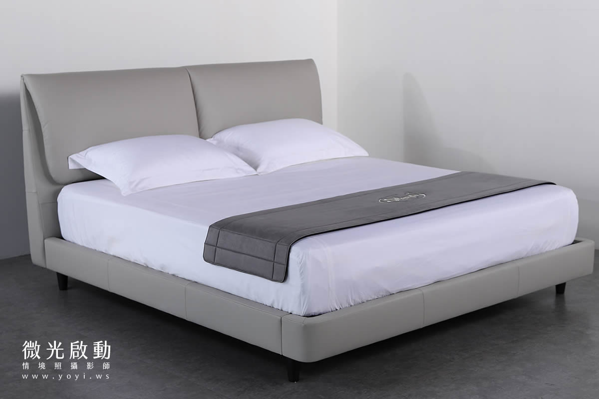 家具商品攝影｜高質感皮沙發與現代風床架情境攝影｜沙發大師 13