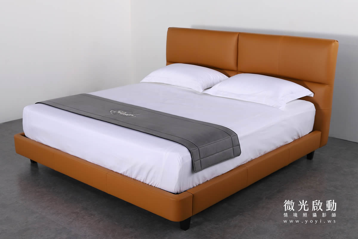 家具商品攝影｜高質感皮沙發與現代風床架情境攝影｜沙發大師 15