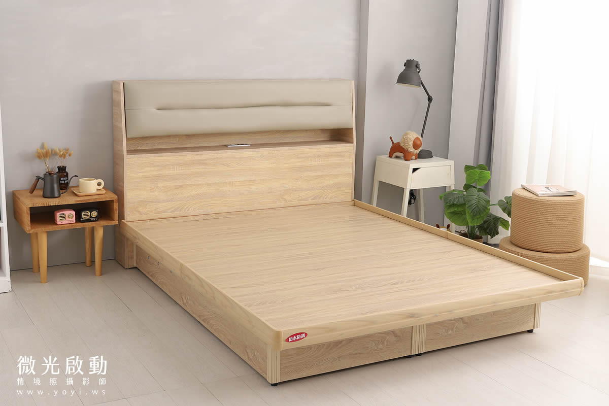 床架家具攝影｜樂盟寶多功能收納床架與床組情境攝影｜樂盟寶 3