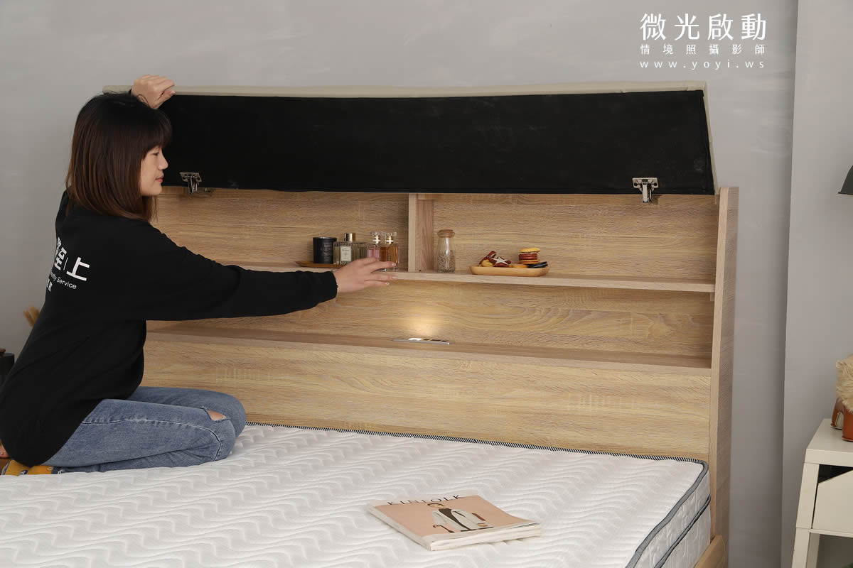 床架家具攝影｜樂盟寶多功能收納床架與床組情境攝影｜樂盟寶 13