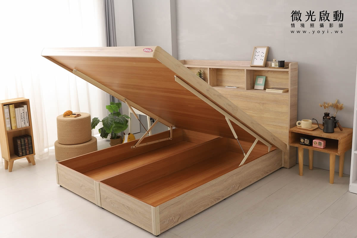 床架家具攝影｜樂盟寶多功能收納床架與床組情境攝影｜樂盟寶 35