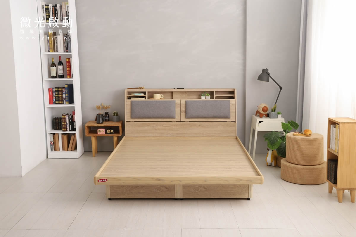床架家具攝影｜樂盟寶多功能收納床架與床組情境攝影｜樂盟寶 115