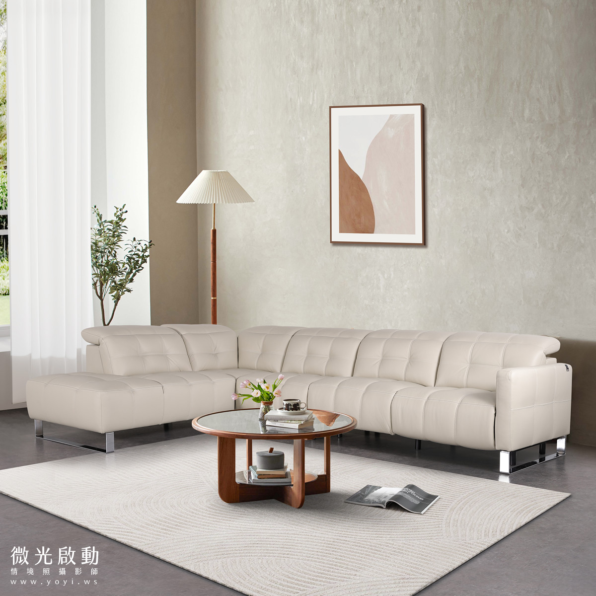 家具商品攝影｜質感沙發居家空間高階影像合成修圖｜沙發大師 3
