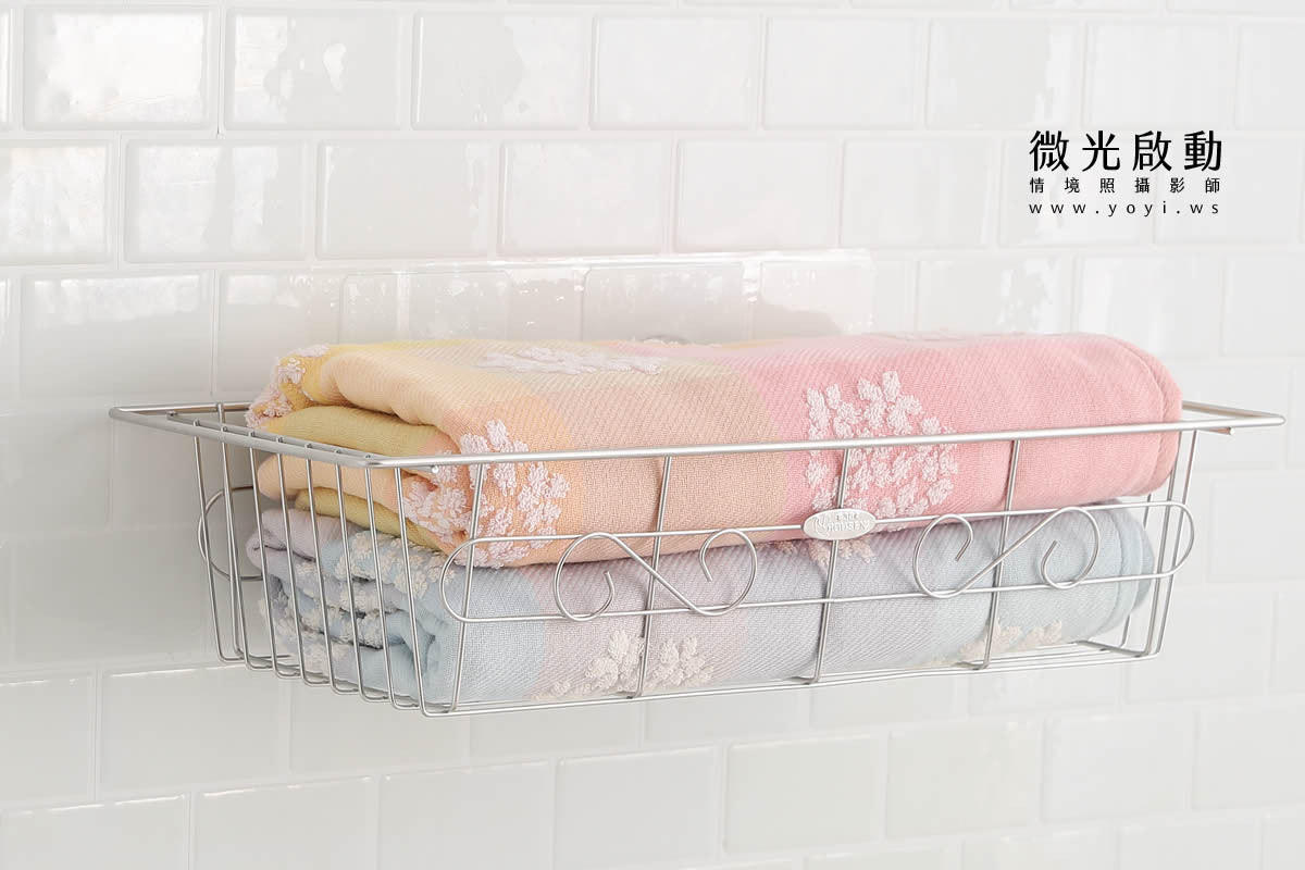 衛浴五金攝影｜不銹鋼多功能置物架居家收納情境攝影｜再賀 35