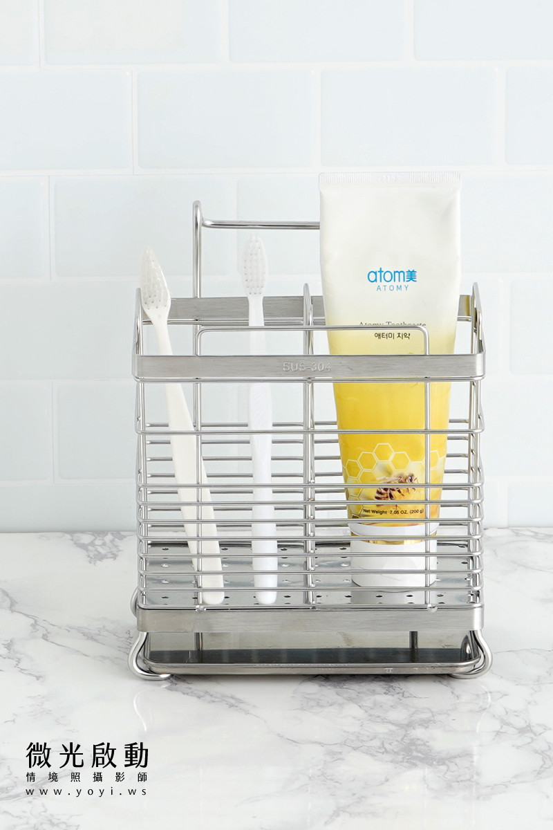 衛浴五金攝影｜不銹鋼多功能置物架居家收納情境攝影｜再賀 39