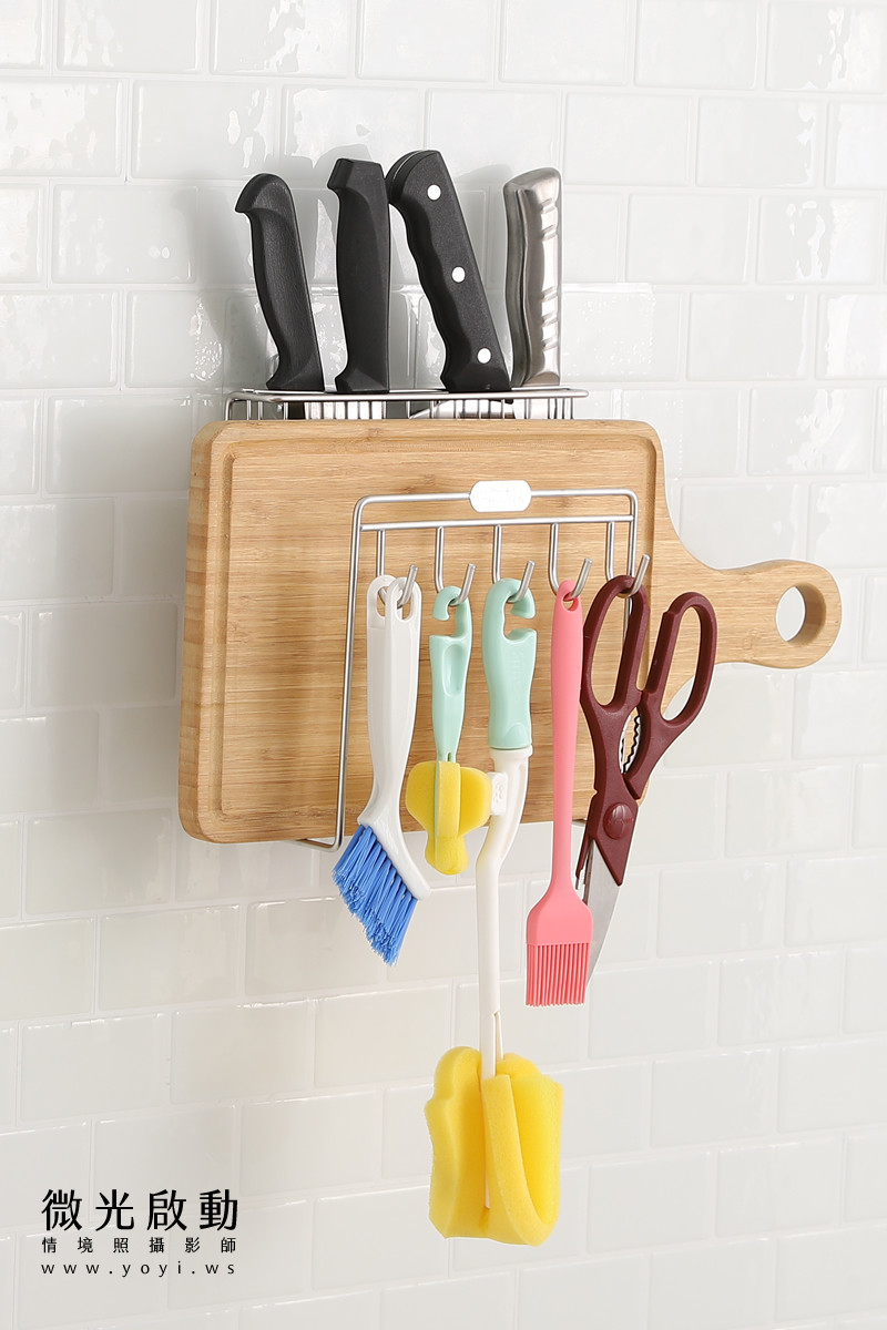 衛浴五金攝影｜不銹鋼多功能置物架居家收納情境攝影｜再賀 43