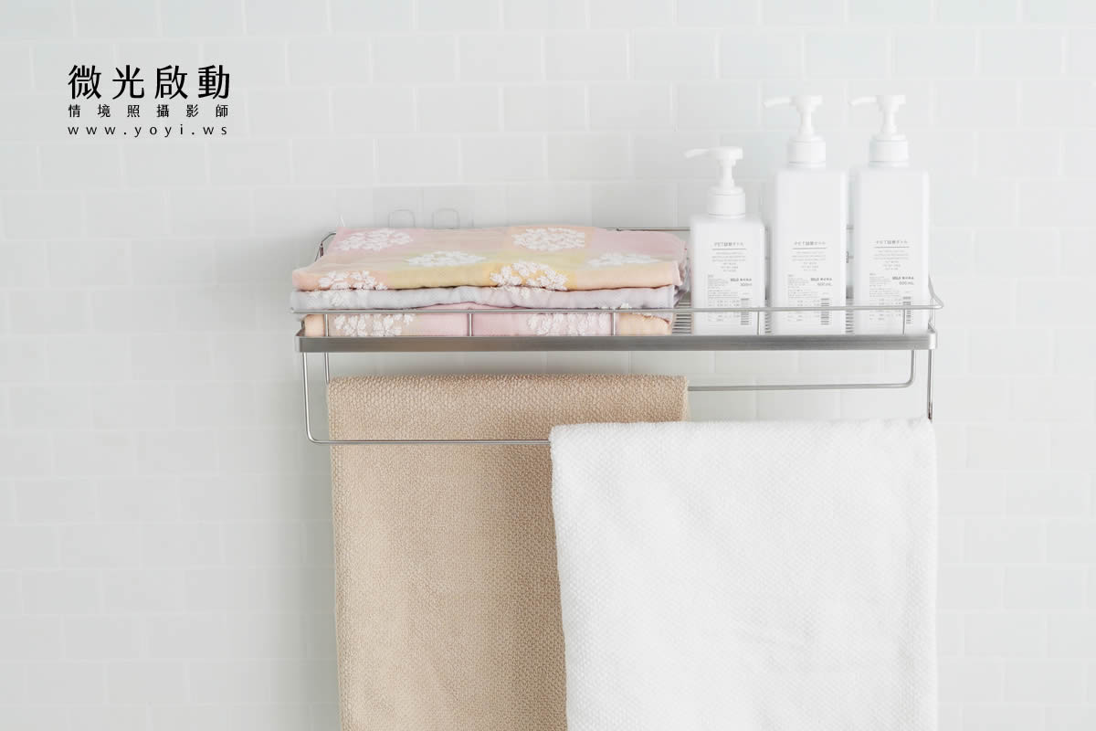 衛浴五金攝影｜不銹鋼多功能置物架居家收納情境攝影｜再賀 47