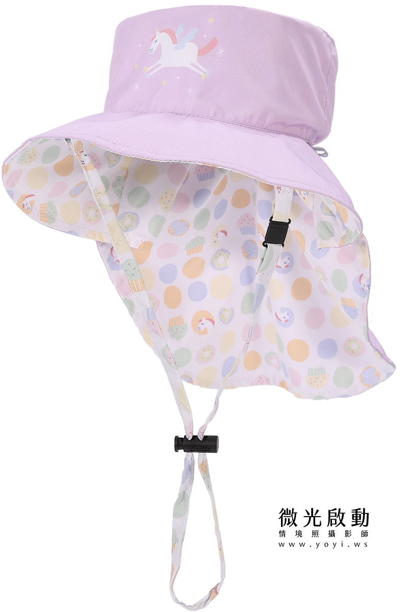 兒童商品攝影｜藍色碎花遮陽帽與童裝配件去背攝影｜樂芙寶寶 7