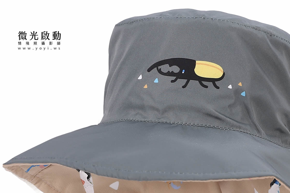 兒童商品攝影｜藍色碎花遮陽帽與童裝配件去背攝影｜樂芙寶寶 21