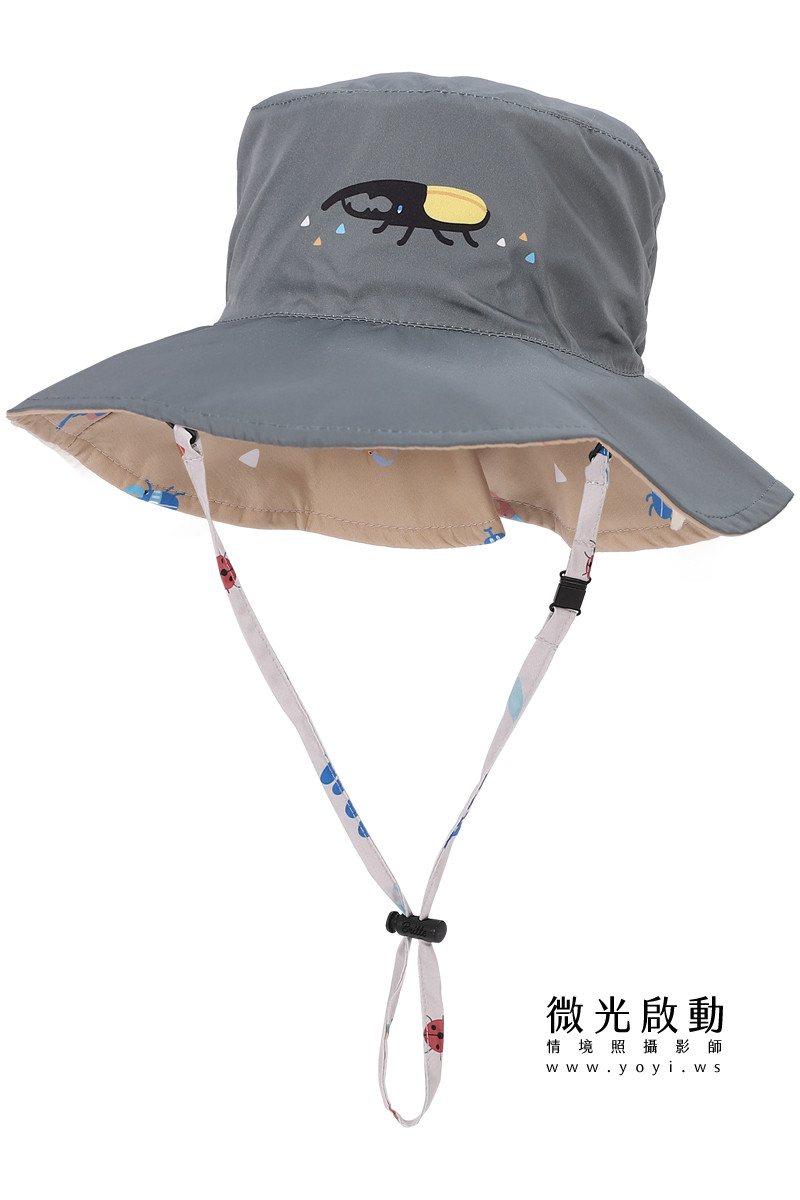 兒童商品攝影｜藍色碎花遮陽帽與童裝配件去背攝影｜樂芙寶寶 23