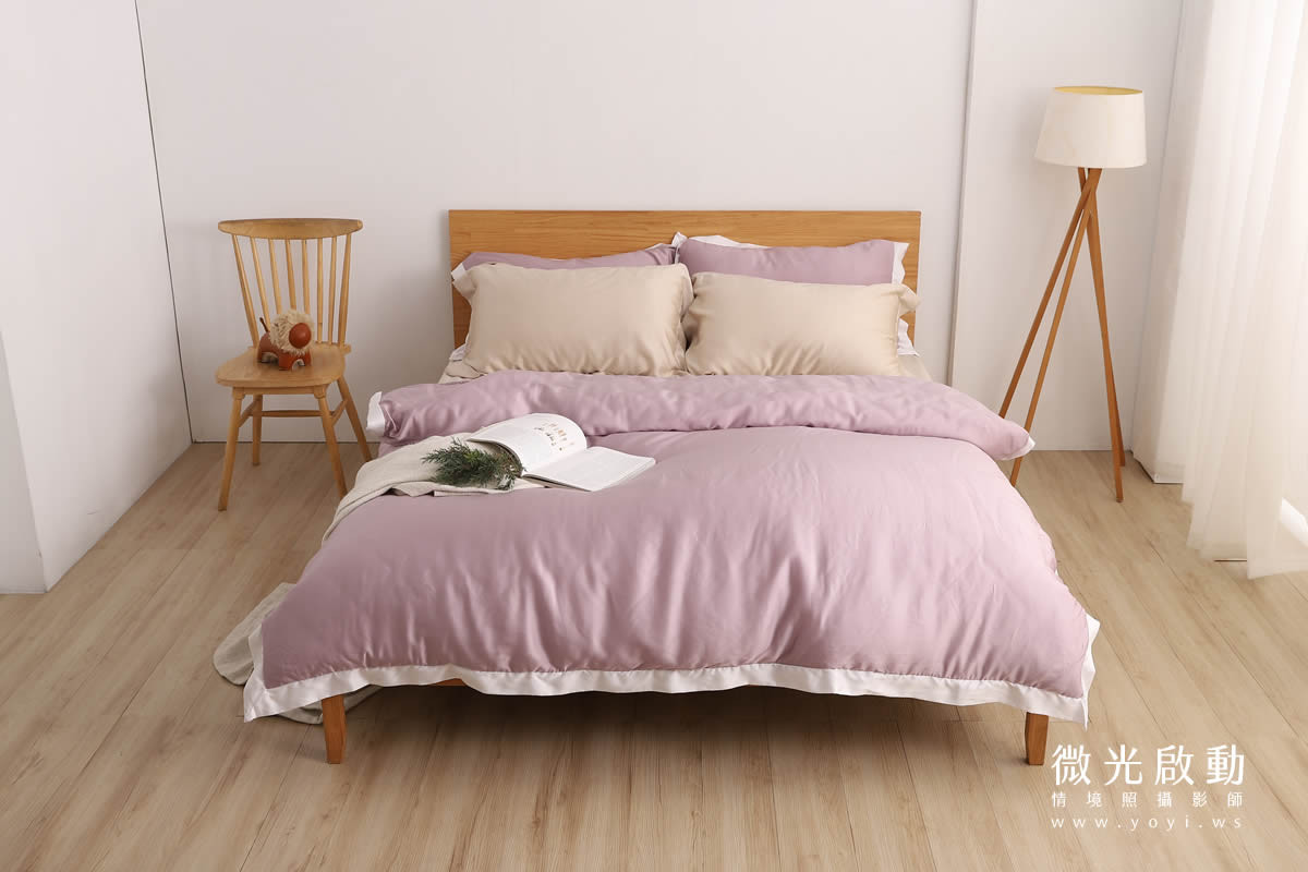 寢具商品攝影｜簡約米色調雙人床包極簡風情境攝影 43