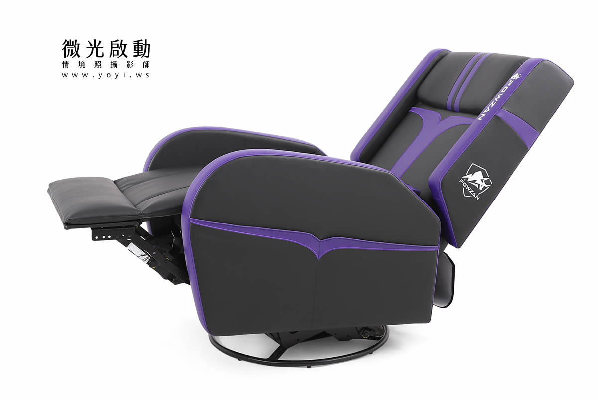 電競椅攝影｜紫色機能電競按摩椅專業去背攝影｜捷旺 97