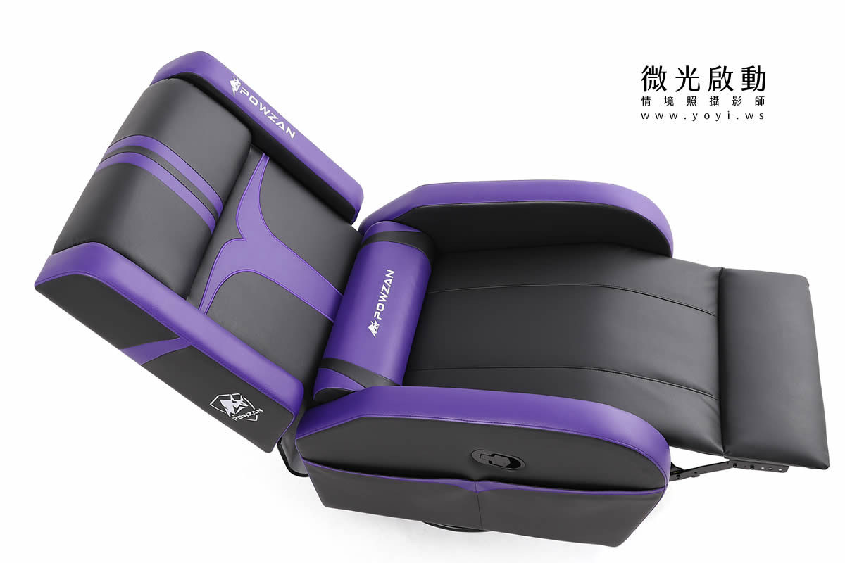 電競椅攝影｜紫色機能電競按摩椅專業去背攝影｜捷旺 103