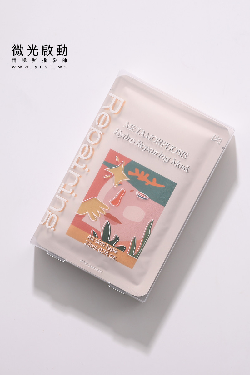 美妝保養品攝影｜保濕面膜包裝特寫與美感手持攝影 3