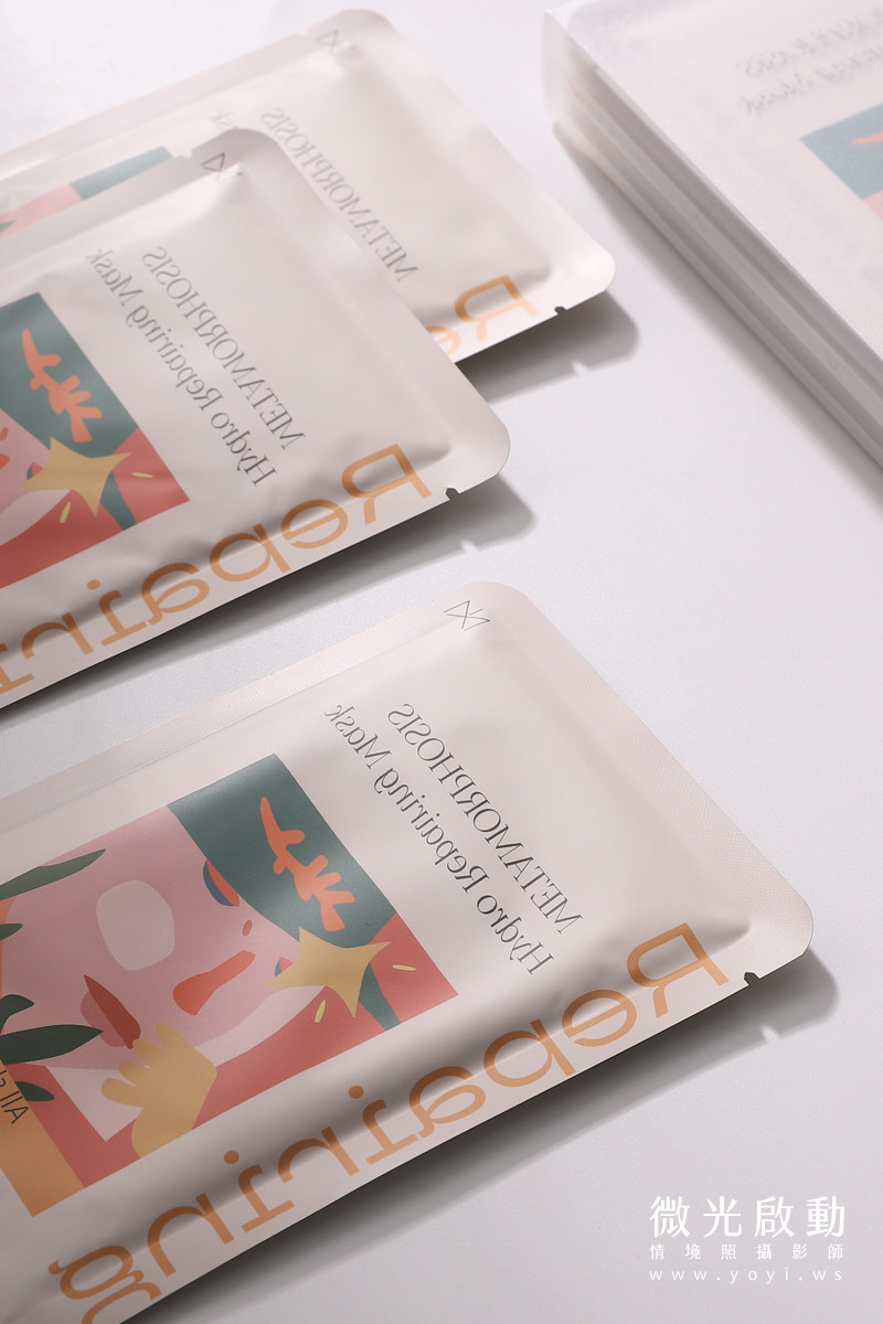 美妝保養品攝影｜保濕面膜包裝特寫與美感手持攝影 5