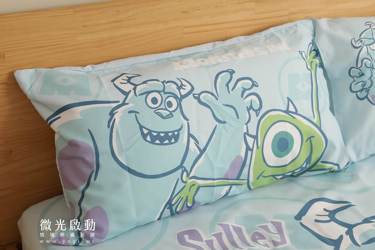 寢具商品攝影｜藍色系植卉圖騰雙人床包居家情境攝影 33