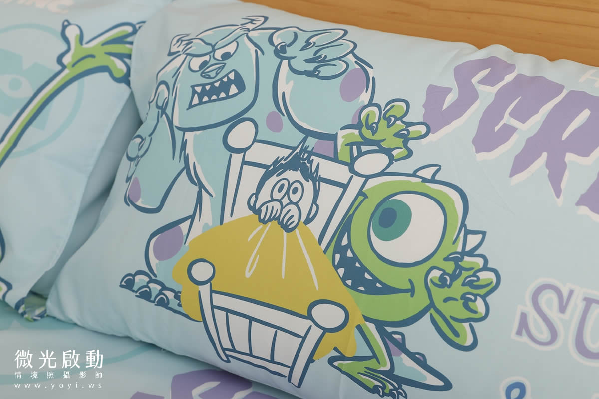 寢具商品攝影｜藍色系植卉圖騰雙人床包居家情境攝影 37