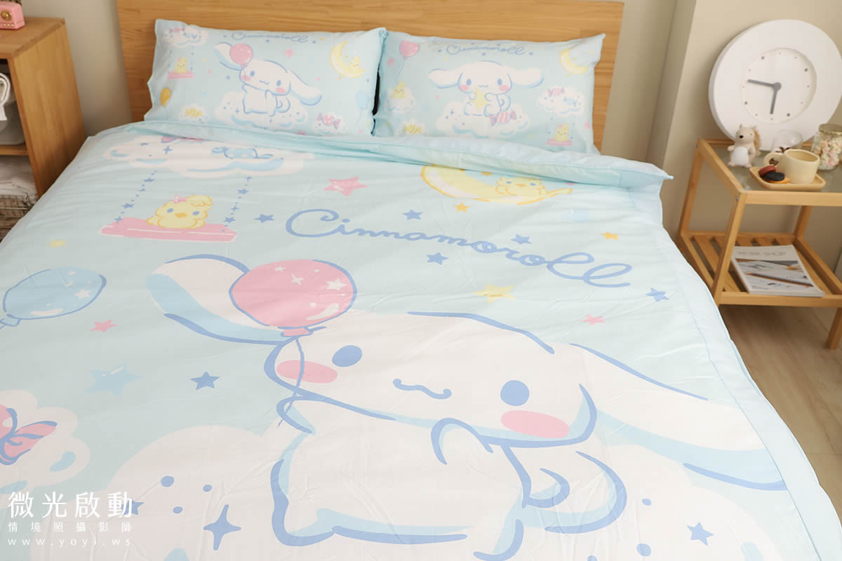 寢具商品攝影｜藍色系植卉圖騰雙人床包居家情境攝影 47