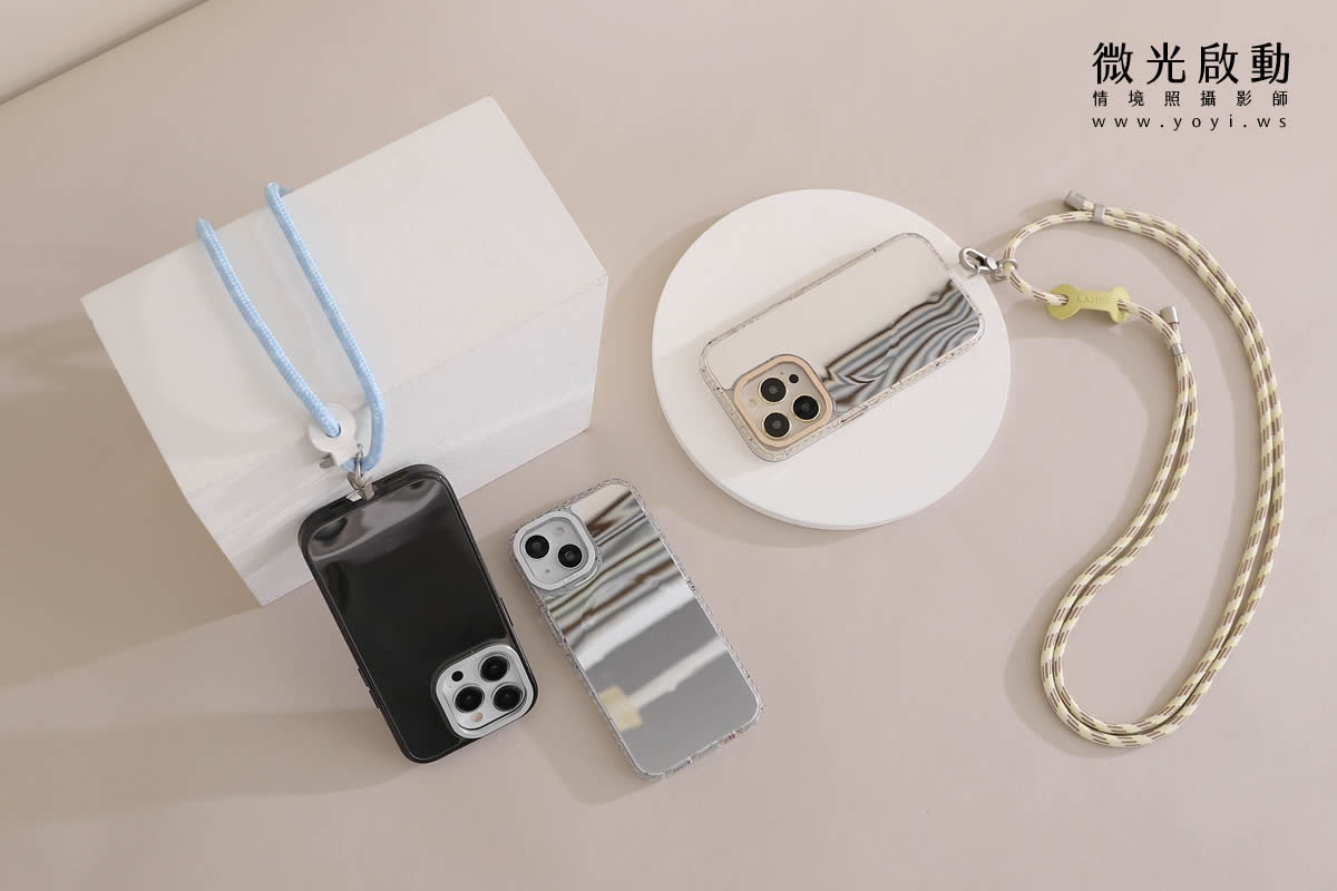 手機殼攝影｜粉藍色質感手機殼模特兒手持情境攝影 9