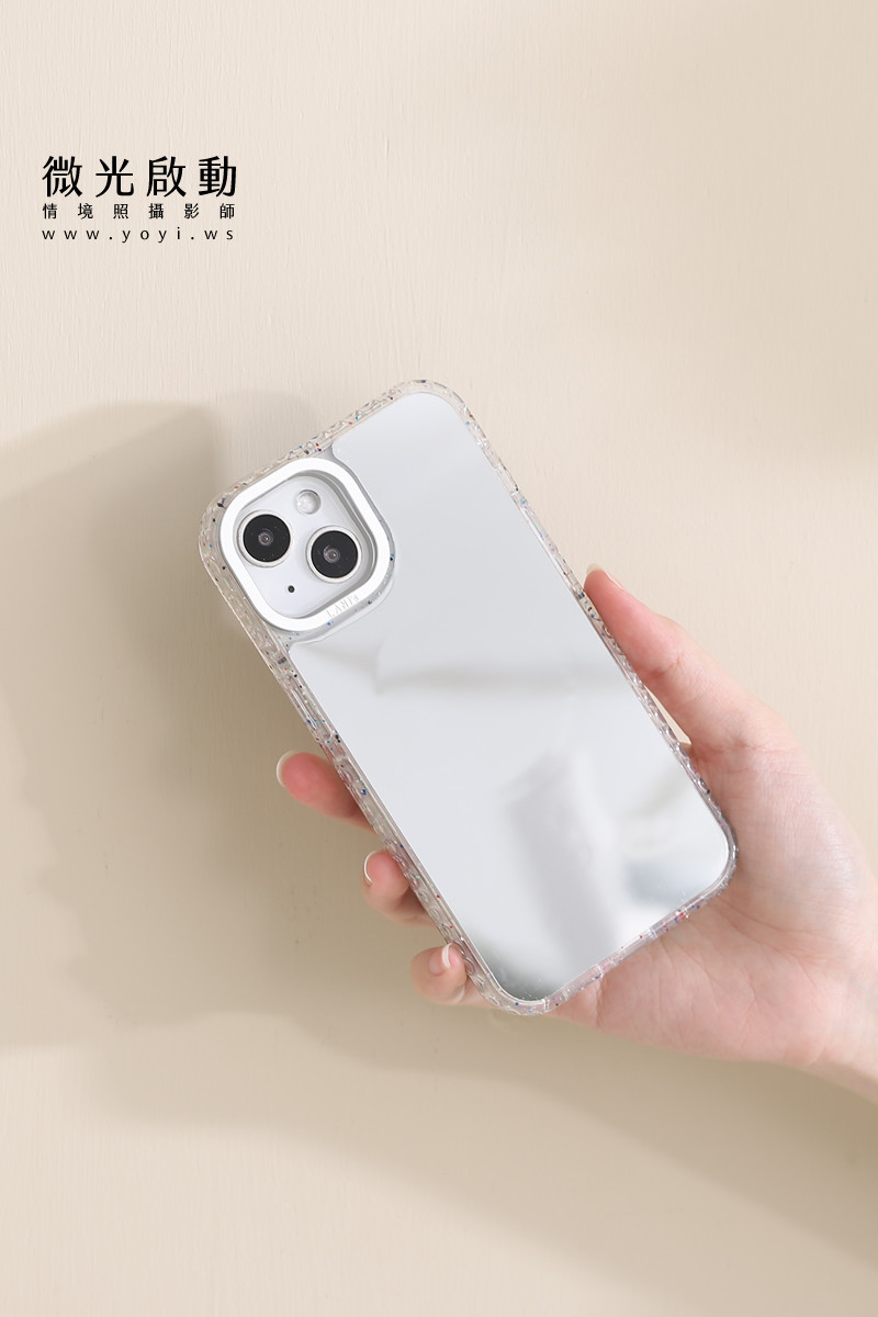 手機殼攝影｜粉藍色質感手機殼模特兒手持情境攝影 53