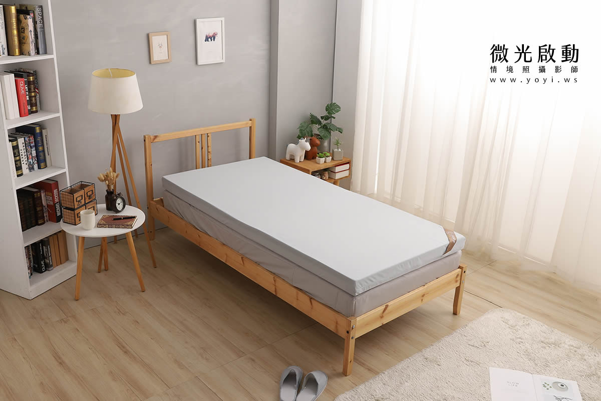 床墊家具攝影｜乳膠墊與記憶墊居家舒適情境攝影 5