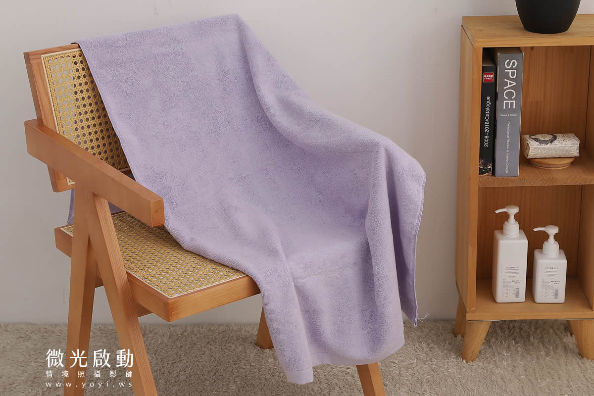毛巾商品攝影｜親膚質感粉色浴巾模特兒親密互動攝影 73