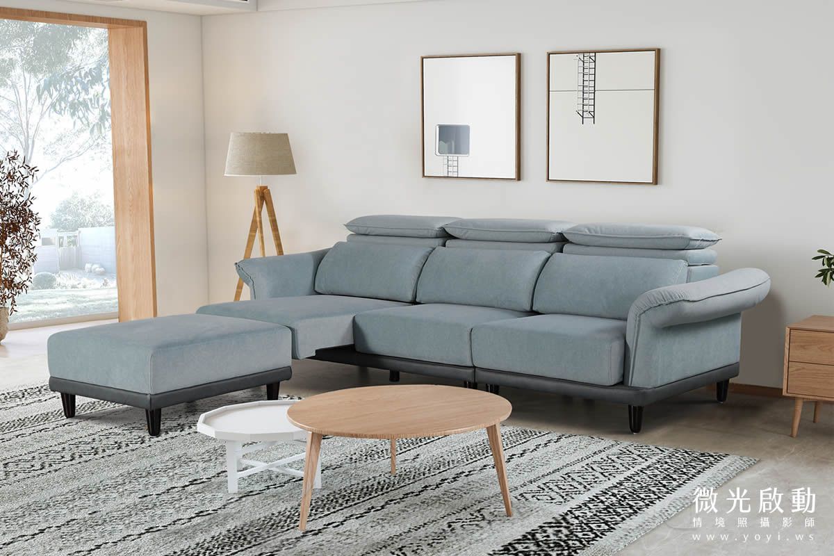 家具商品攝影｜睡眠王國質感沙發空間合成視覺攝影｜睡眠王國 1