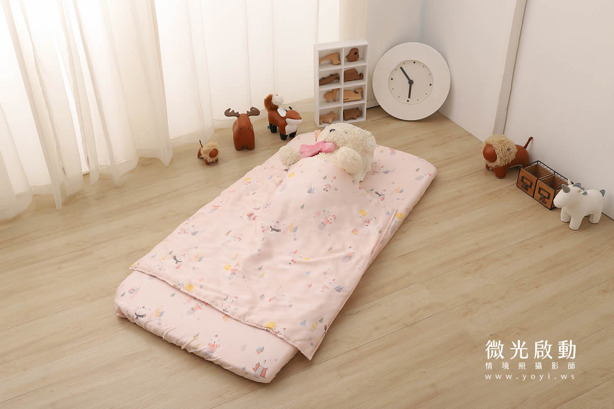 兒童寢具攝影｜小清新碎花涼被單人床包情境攝影｜愛利斯 11