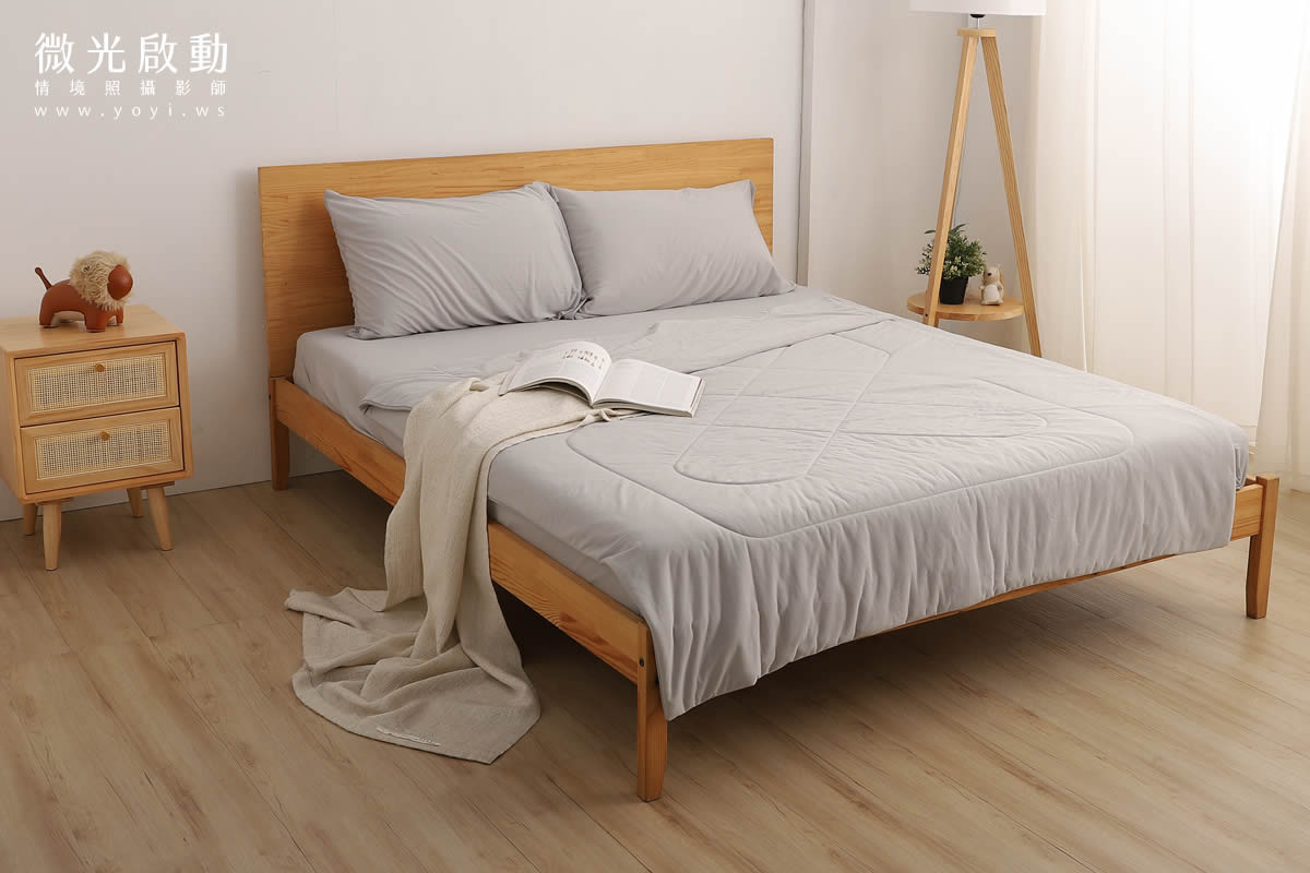 兒童寢具攝影｜小清新碎花涼被單人床包情境攝影｜愛利斯 13