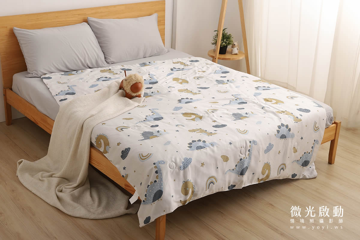 兒童寢具攝影｜小清新碎花涼被單人床包情境攝影｜愛利斯 45