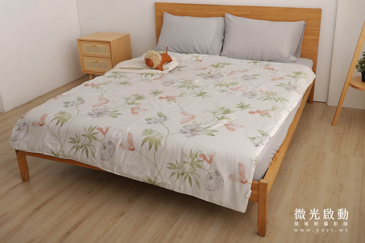 兒童寢具攝影｜小清新碎花涼被單人床包情境攝影｜愛利斯 57