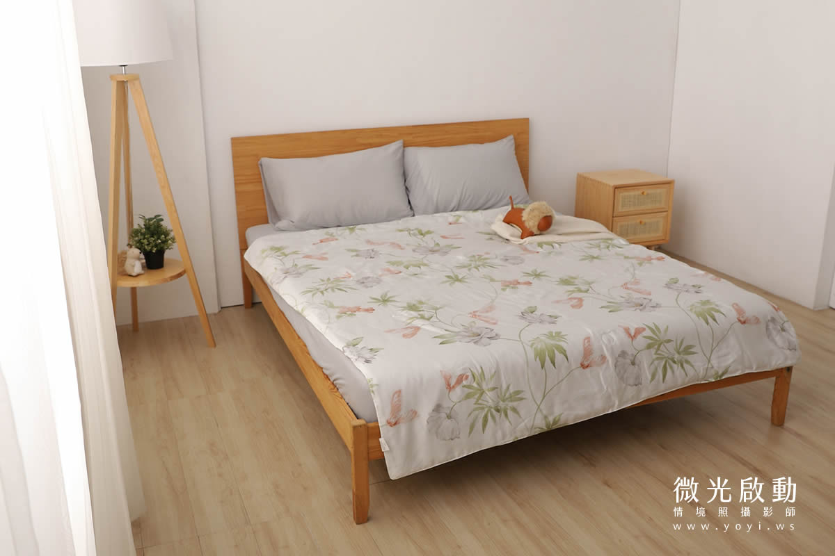 兒童寢具攝影｜小清新碎花涼被單人床包情境攝影｜愛利斯 61