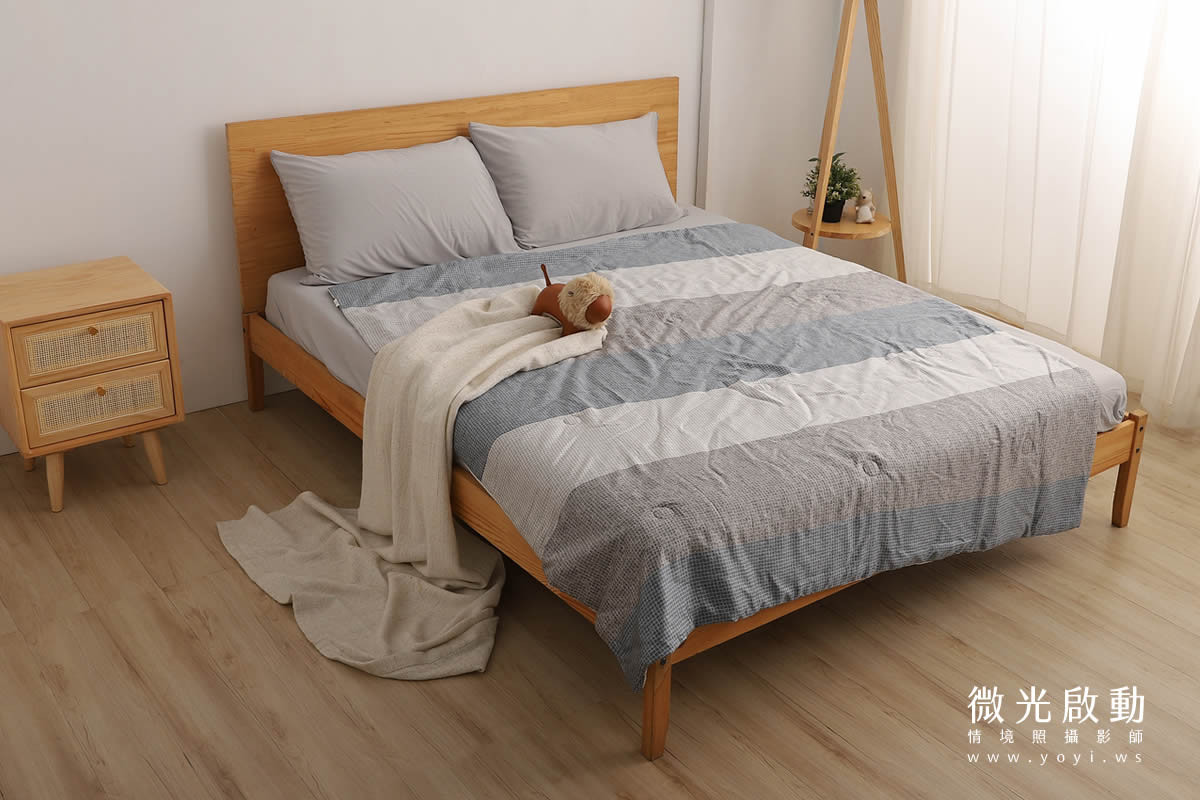 兒童寢具攝影｜小清新碎花涼被單人床包情境攝影｜愛利斯 69