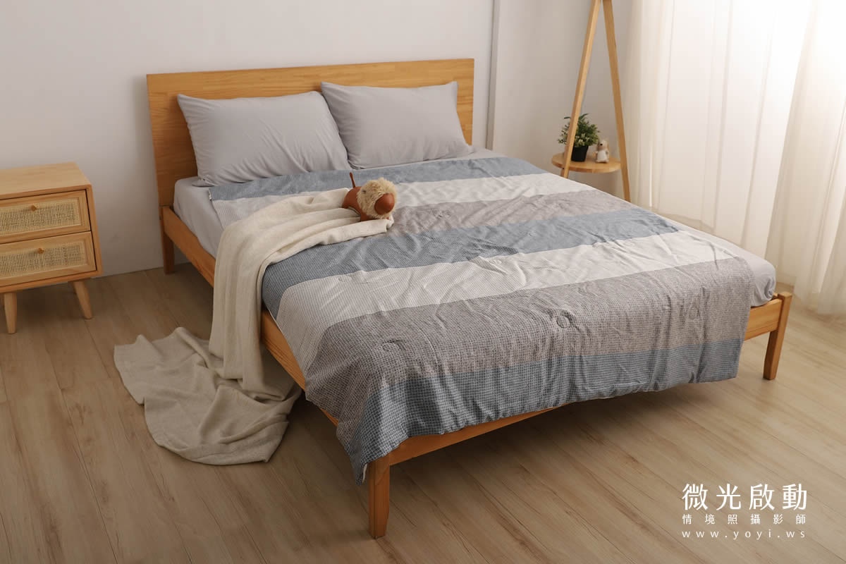 兒童寢具攝影｜小清新碎花涼被單人床包情境攝影｜愛利斯 71