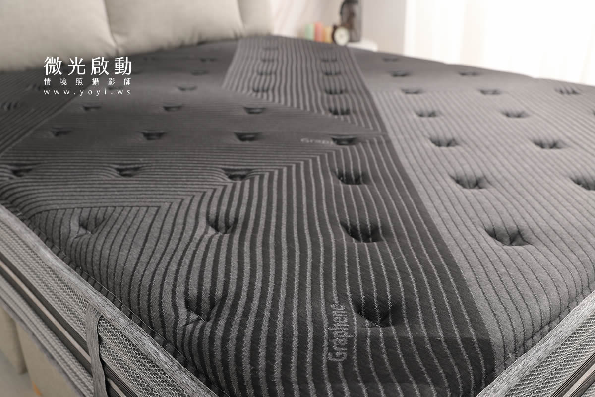 床墊商品攝影｜高支撐獨立筒床墊明亮臥室情境攝影｜泓匯國際 13