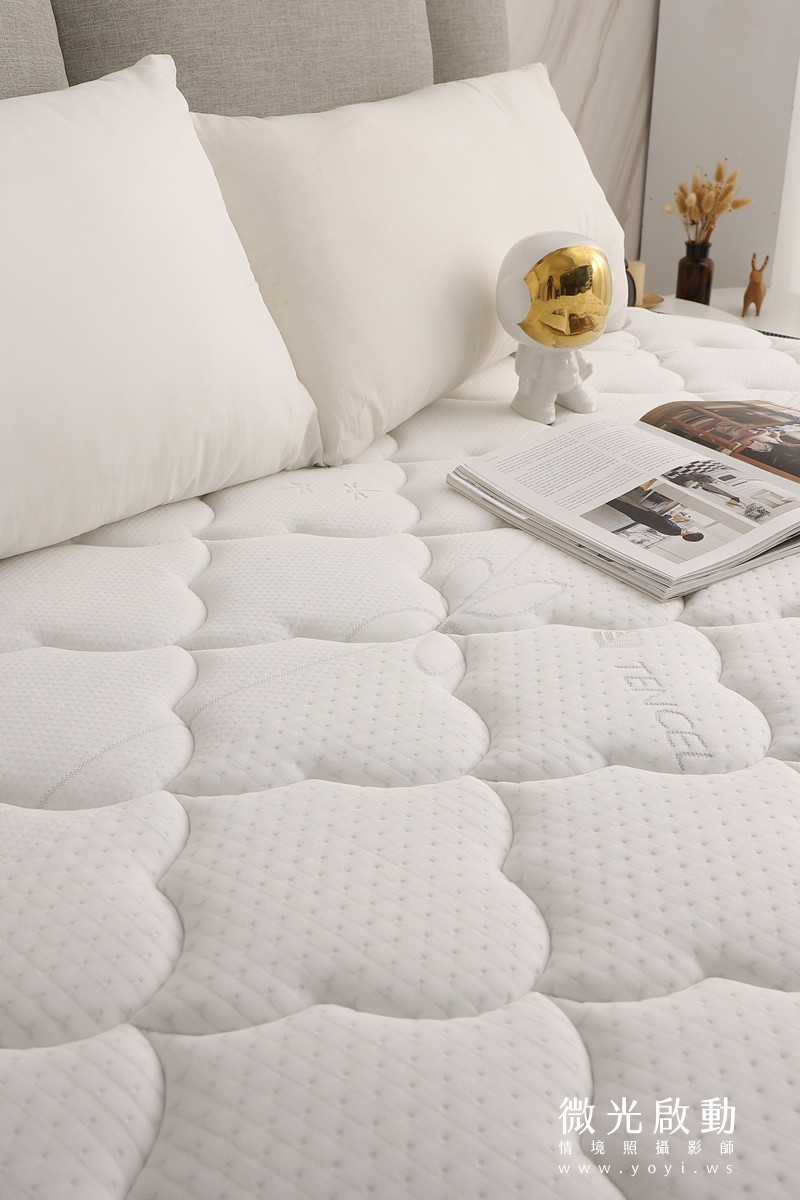床墊商品攝影｜高支撐獨立筒床墊明亮臥室情境攝影｜泓匯國際 15