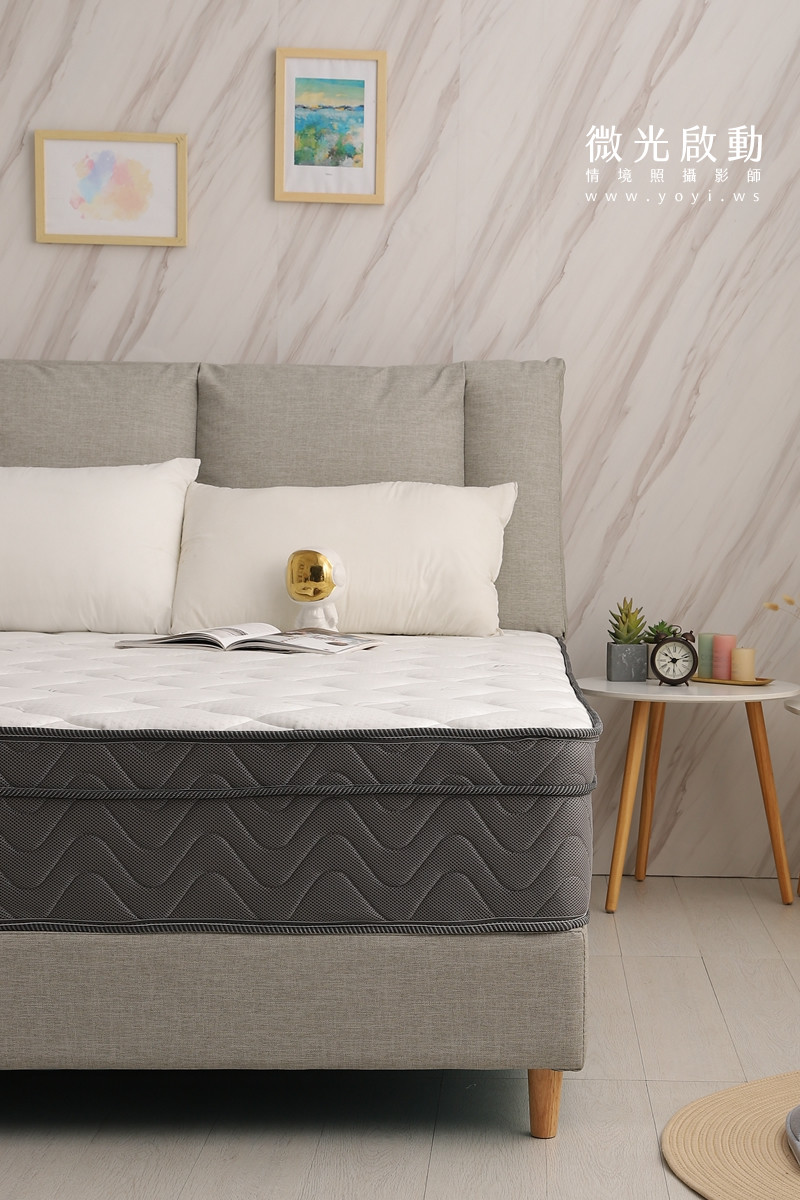 床墊商品攝影｜高支撐獨立筒床墊明亮臥室情境攝影｜泓匯國際 23