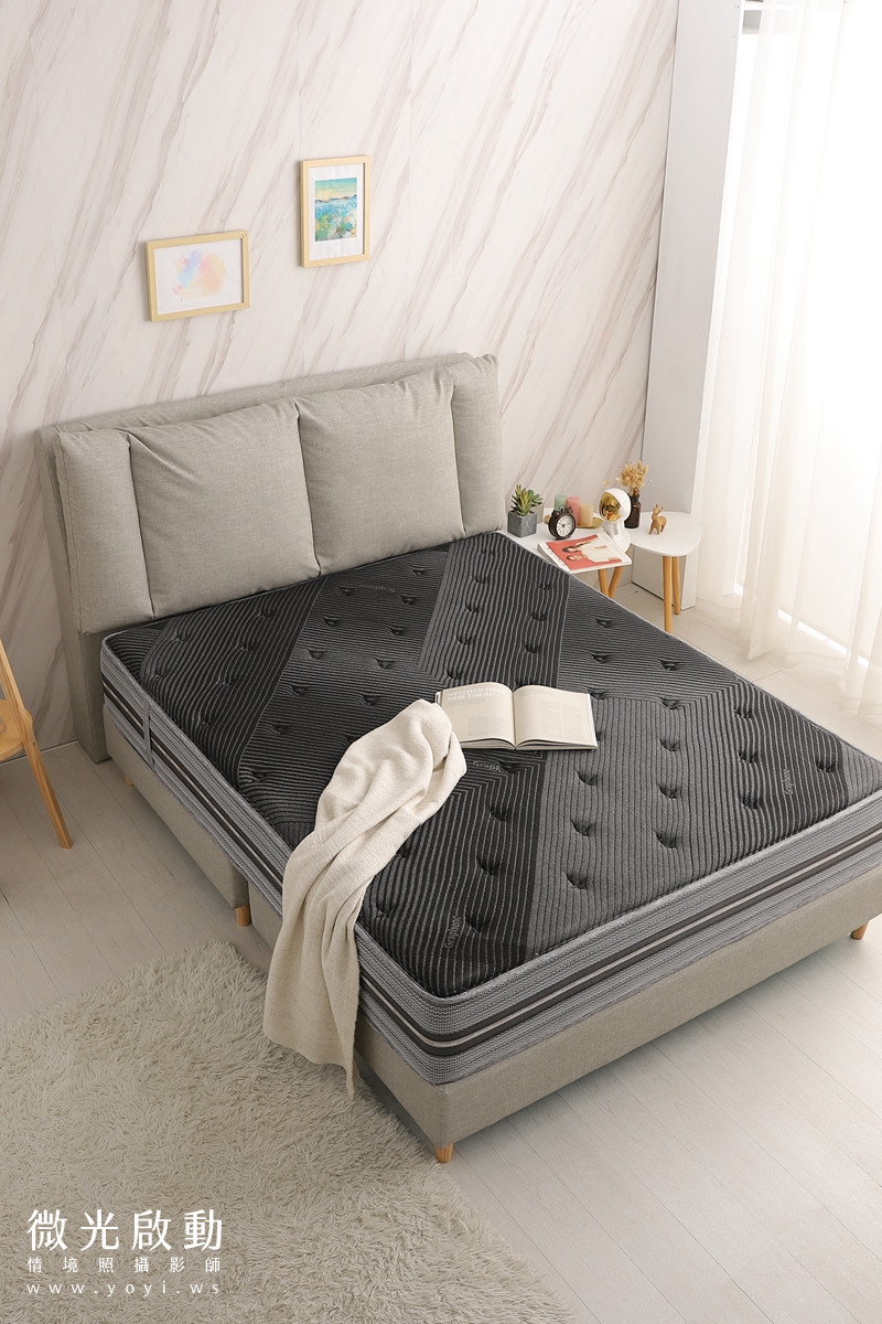 床墊商品攝影｜高支撐獨立筒床墊明亮臥室情境攝影｜泓匯國際 27